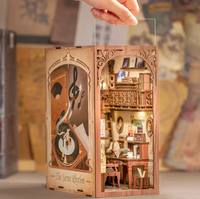 Puzzle 3D de Madera – Rincón de Librería en Miniatura