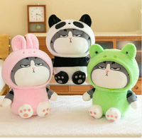 Peluche Mood que Cambia de Expresión (Panda, Rana y Conejo)