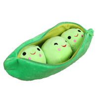 Cojín de Peluche Vaina de Guisantes