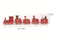 Mini Tren de Madera Navideño (Madera Maciza)