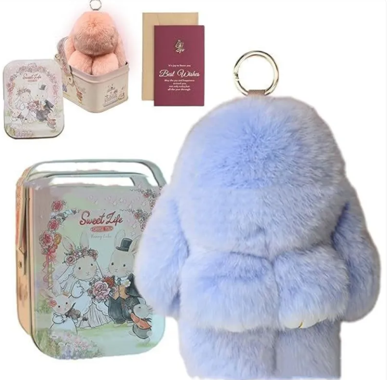 Peluche de Conejo Navideño