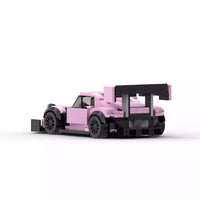 Coche Deportivo Rosa de Bloques de Construcción