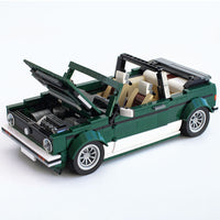 Mini Descapotable Retro de Bloques de Construcción