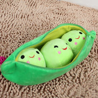 Cojín de Peluche Vaina de Guisantes