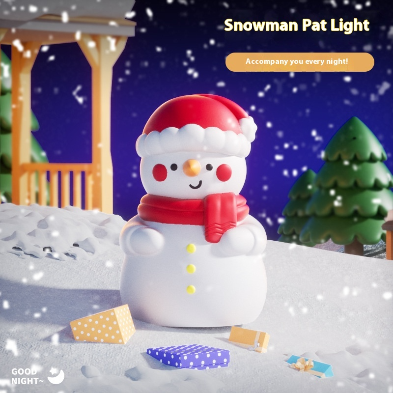 Lámpara Nocturna de Muñeco de Nieve