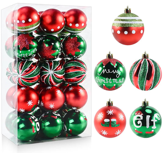 Pack de 30 Bolas de Navidad Irrompibles (6cm)