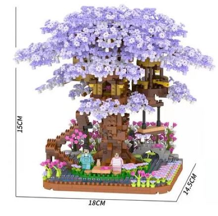 Casita del Cerezo de Bloques de Construcción