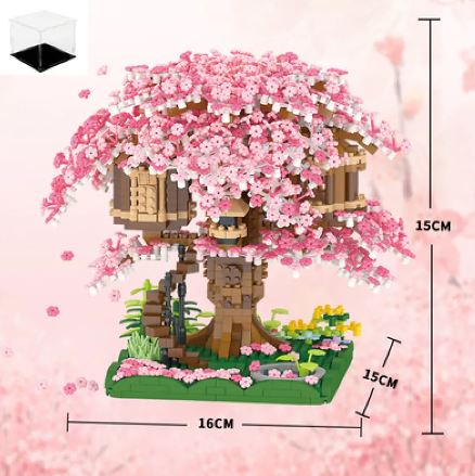 Casita del Cerezo de Bloques de Construcción