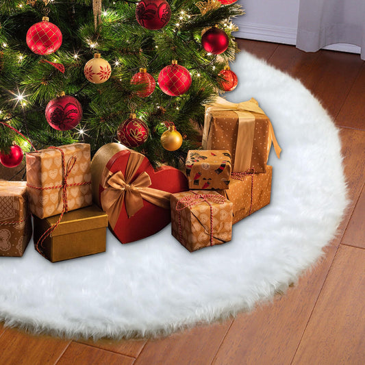 Falda para Árbol de Navidad de Piel Sintética (122cm)