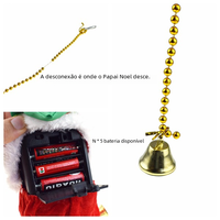 Papá Noel Trepador (Figura Decorativa con Movimiento)