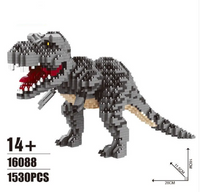 Dinosaurio de Bloques de Construcción (T-Rex o Velociraptor)