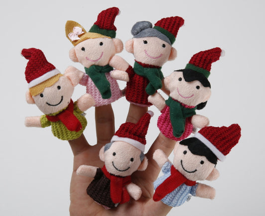 Set de Dedos Títere Familia Navideña (6 piezas)