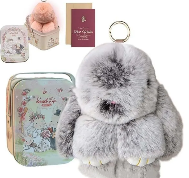 Peluche de Conejo Navideño