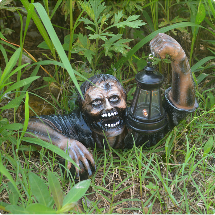 Linterna de Halloween con Zombis