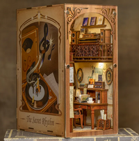 Puzzle 3D de Madera – Rincón de Librería en Miniatura