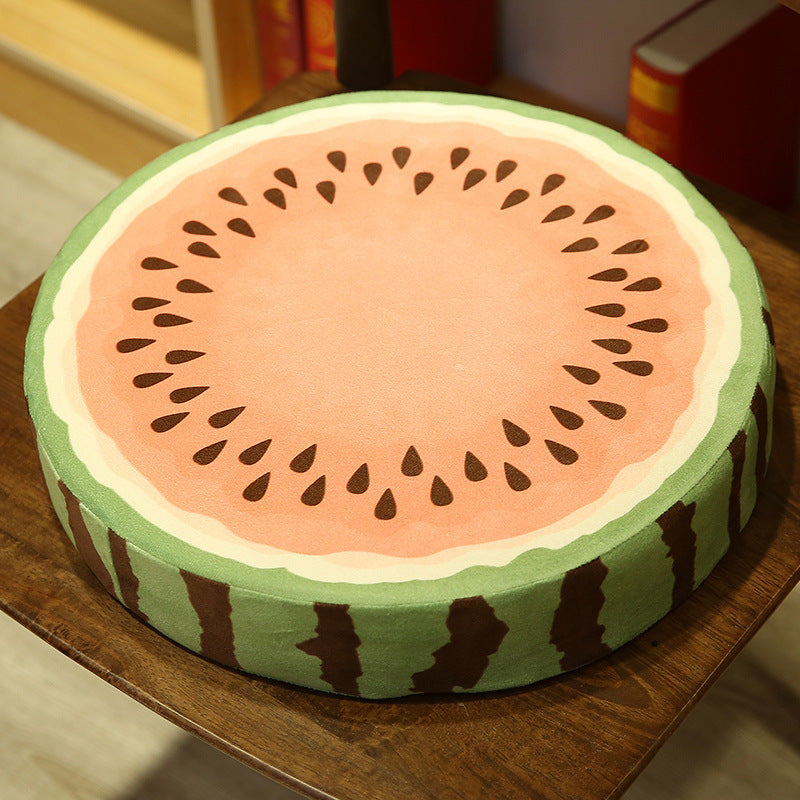 Cojín de Peluche 3D con Forma de Fruta, Lavable