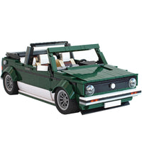 Mini Descapotable Retro de Bloques de Construcción