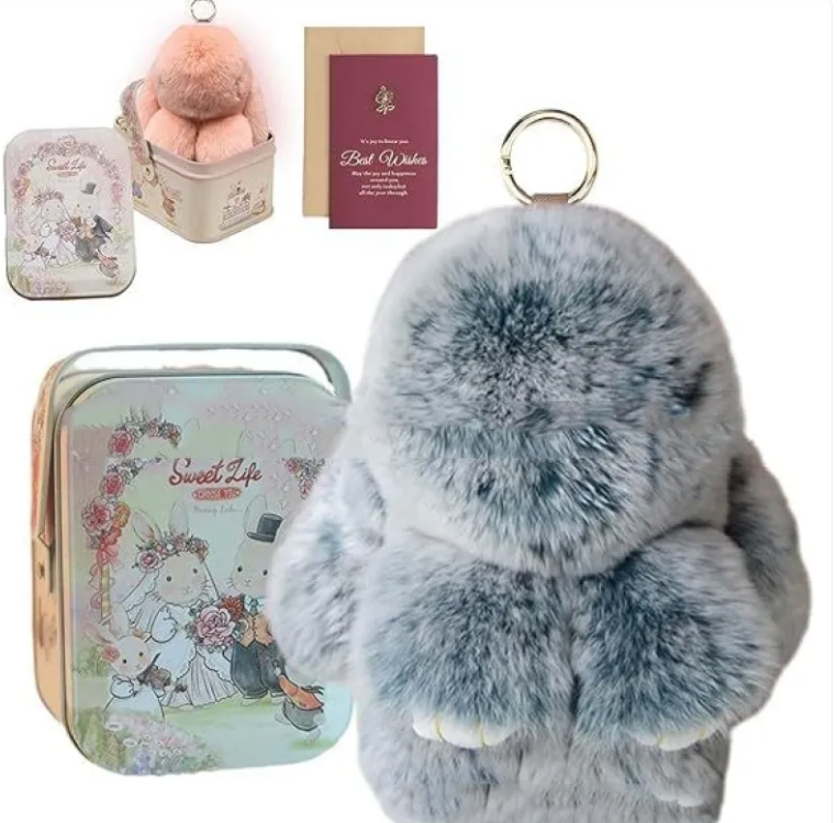 Peluche de Conejo Navideño