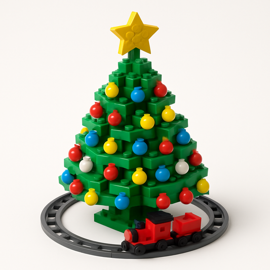 Árbol de Navidad de Bloques de Construcción (1102 piezas)