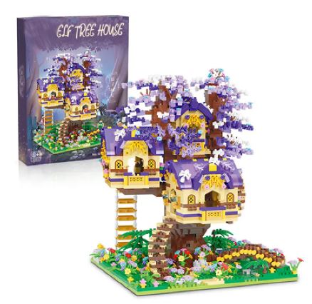 Casita del Cerezo de Bloques de Construcción