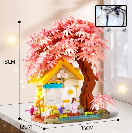 Casita del Cerezo de Bloques de Construcción