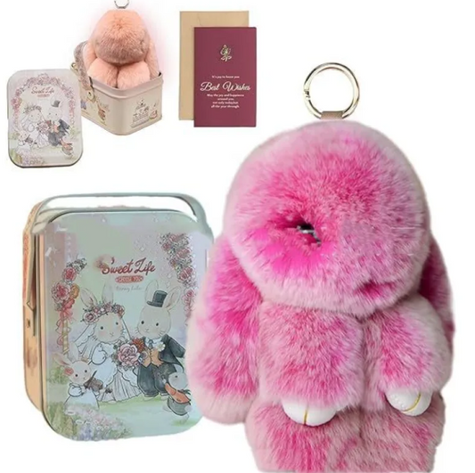 Peluche de Conejo Navideño