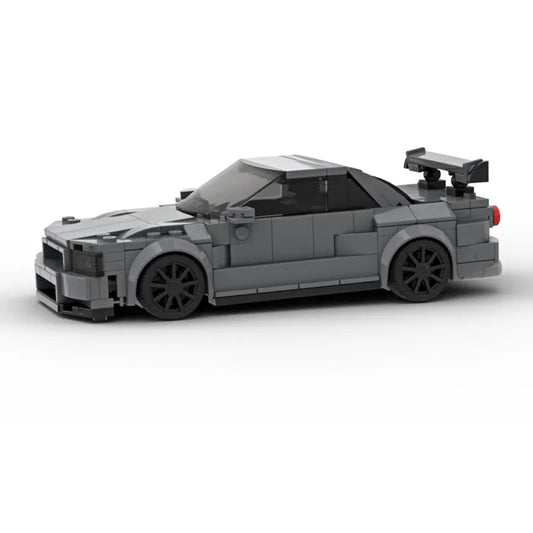Coche Deportivo Japonés de Bloques de Construcción