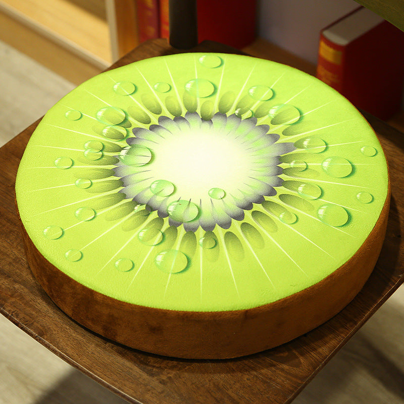 Cojín de Peluche 3D con Forma de Fruta, Lavable
