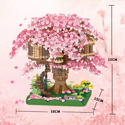 Casita del Cerezo de Bloques de Construcción