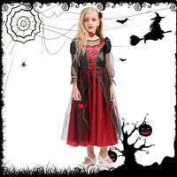 Disfraz de Vampiresa Infantil (Rojo Vino)