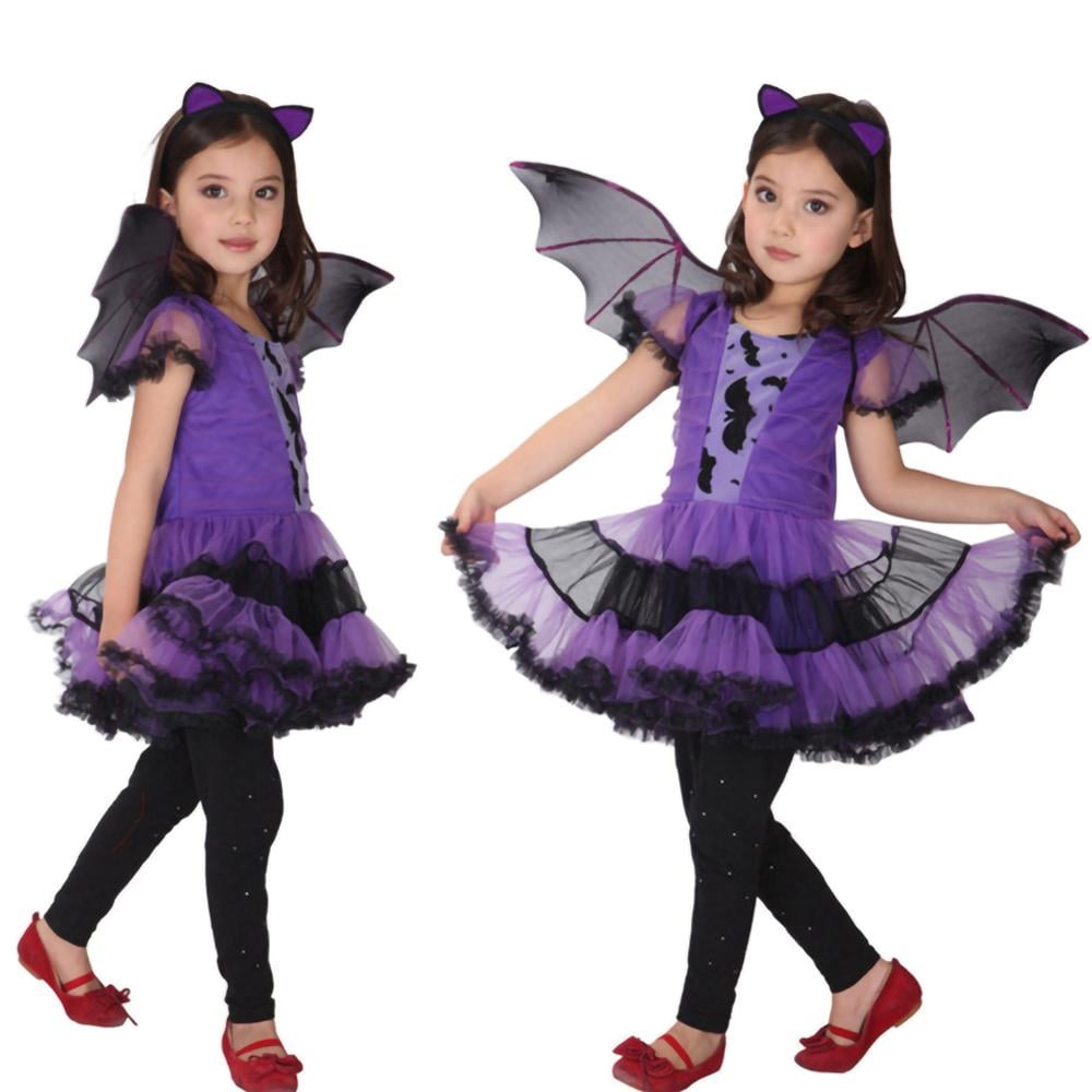 Disfraz Infantil de Murciélago (Morado)