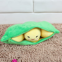 Cojín de Peluche Vaina de Guisantes