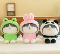 Peluche Mood que Cambia de Expresión (Panda, Rana y Conejo)