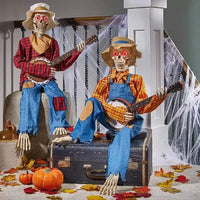 Esqueleto Tocando el Banjo (Decoración Halloween)