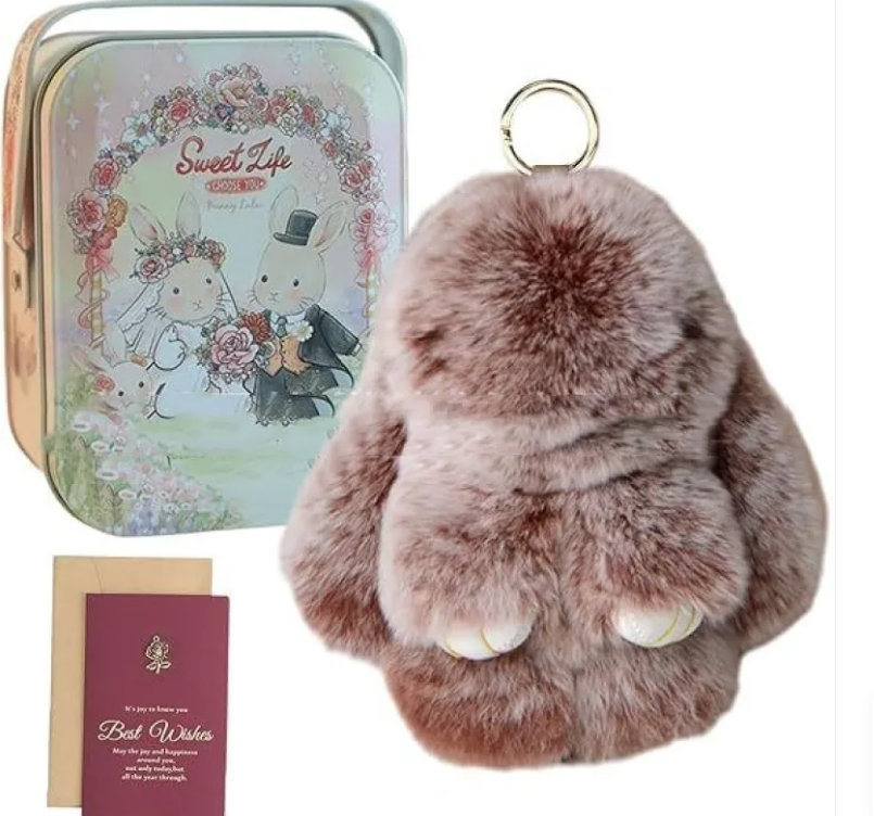 Peluche de Conejo Navideño