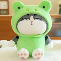 Peluche Mood que Cambia de Expresión (Panda, Rana y Conejo)