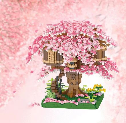 Casita del Cerezo de Bloques de Construcción