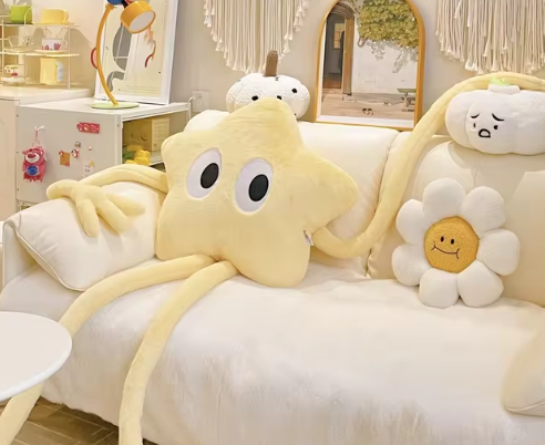 Muñeco de Peluche Navideño en Forma de Estrella