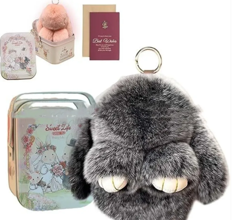 Peluche de Conejo Navideño