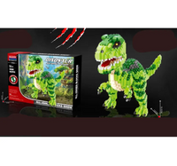 Dinosaurio de Bloques de Construcción (T-Rex o Velociraptor)