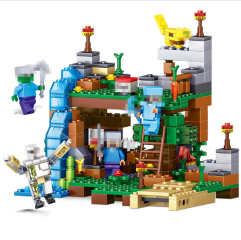 Set de Bloques de Construcción 4 en 1: Gato y Leopardo