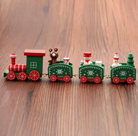 Adorno de Tren de Madera para el Árbol